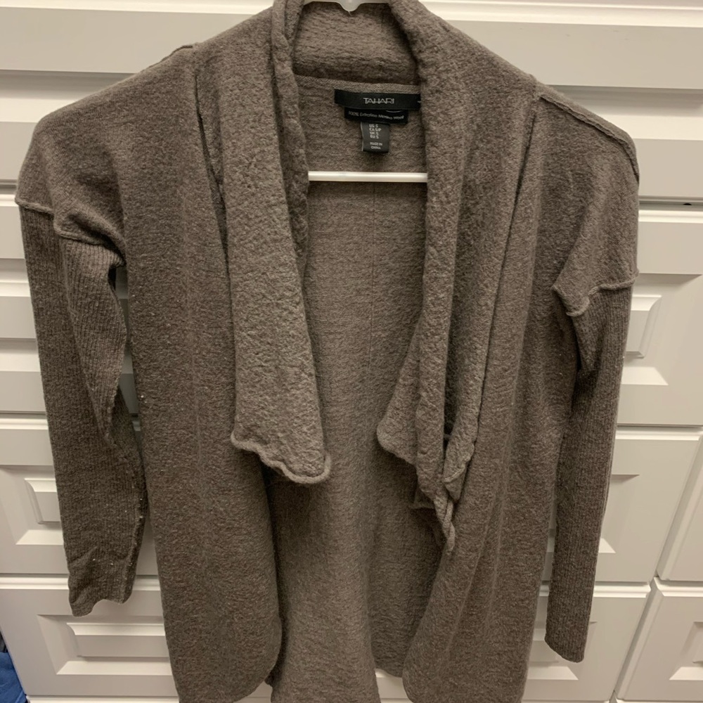 Sweater cardigan wrap